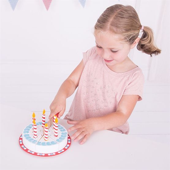 Bigjigs Toys Rođendanska torta za rezanje