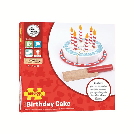 Bigjigs Toys Rođendanska torta za rezanje