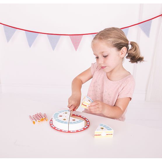 Bigjigs Toys Rođendanska torta za rezanje