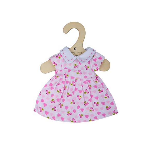 Bigjigs Toys Ružičasta haljina s srcima za lutku 28 cm