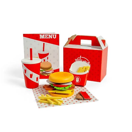 Bigjigs Toys Set Burger i pomfrit