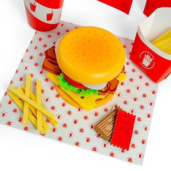Bigjigs Toys Set Burger i pomfrit