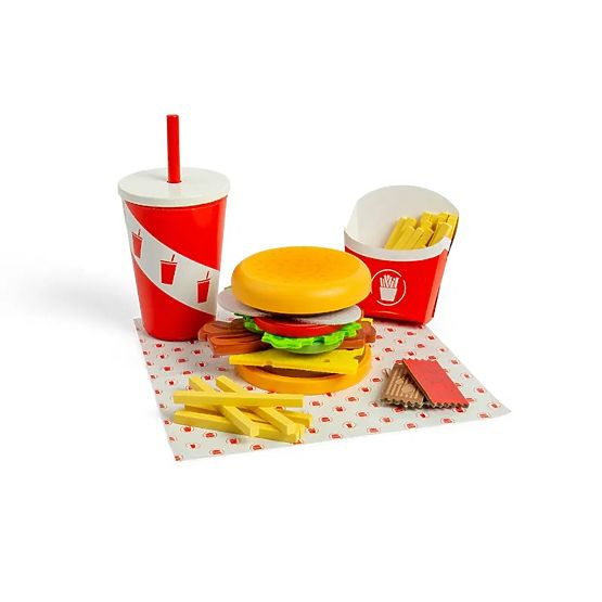 Bigjigs Toys Set Burger i pomfrit