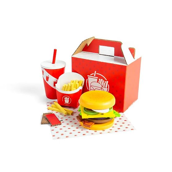 Bigjigs Toys Set Burger i pomfrit