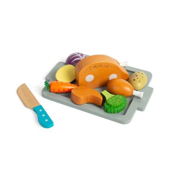 Bigjigs Toys Set Pečena piletina s povrćem