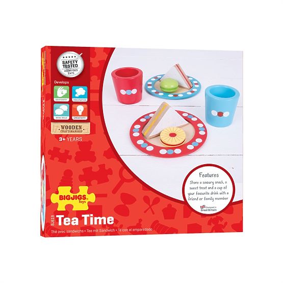 Bigjigs Toys Set užina s točkicama