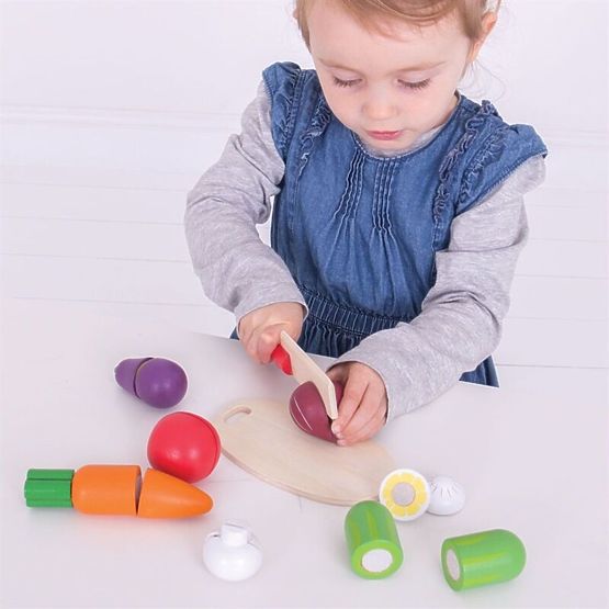 Bigjigs Toys Sjeckanje povrća u kutiji