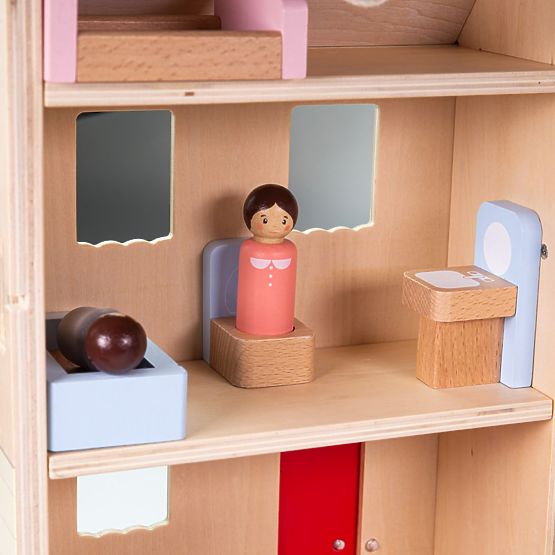 Bigjigs Toys Sklopiva kućica s priborom