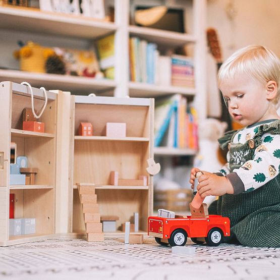 Bigjigs Toys Sklopiva kućica s priborom