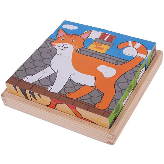 Bigjigs Toys Slagalica kocke farma