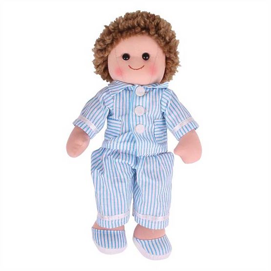 Bigjigs Toys Tkanena lutka Arthur 34 cm