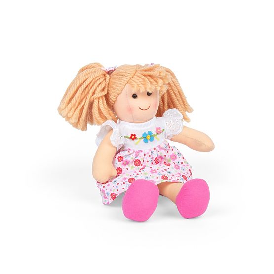 Bigjigs Toys Tkanena lutka Georgia - mala 25 cm