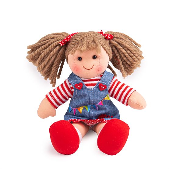 Bigjigs Toys Tkanena lutka Hattie 28 cm