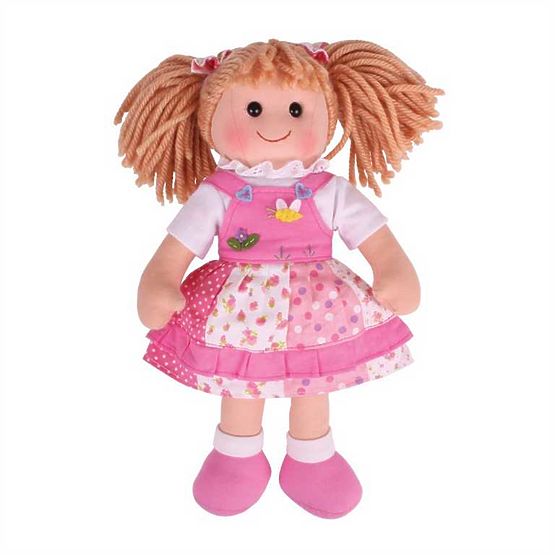 Bigjigs Toys Tkanena lutka Hayley 34 cm