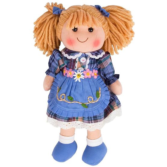 Bigjigs Toys Tkanena lutka Katie 34 cm