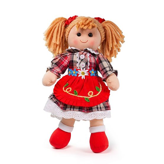 Bigjigs Toys Tkanena lutka Mandie 34 cm
