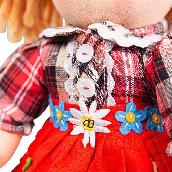 Bigjigs Toys Tkanena lutka Mandie 34 cm