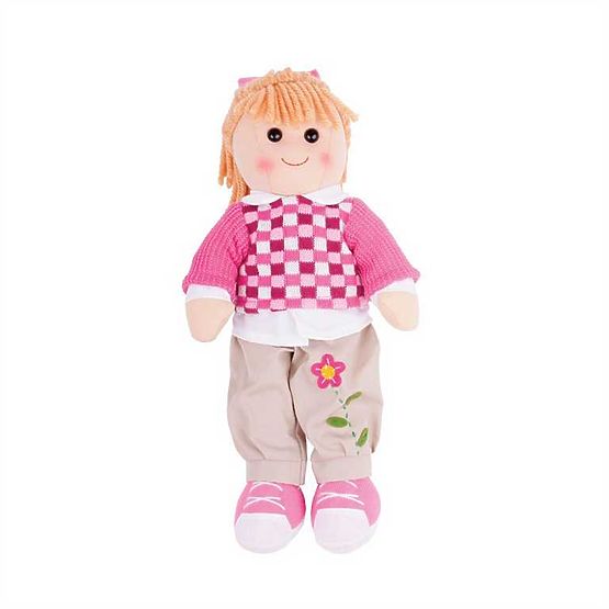 Bigjigs Toys Tkanena lutka Melanie 38 cm
