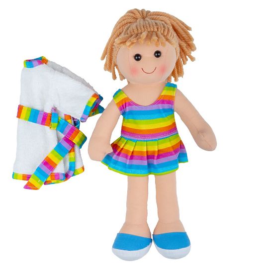 Bigjigs Toys Tkanena lutka Michelle 34 cm