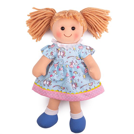 Bigjigs Toys Tkanena lutka Olivia 34 cm