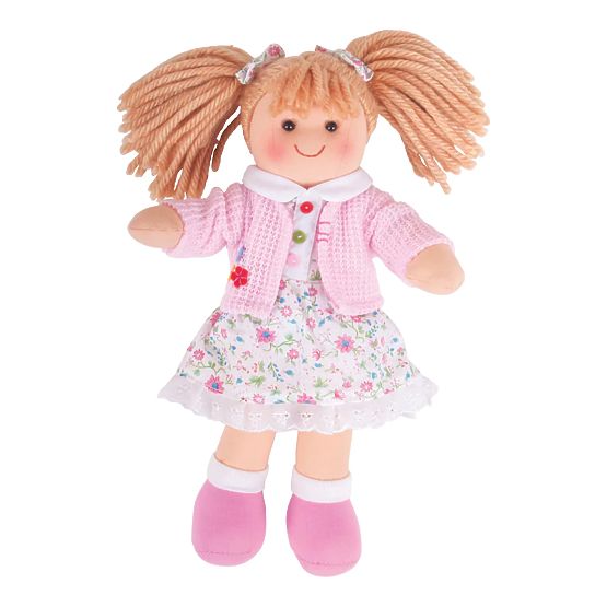 Bigjigs Toys Tkanena lutka Poppy 28 cm
