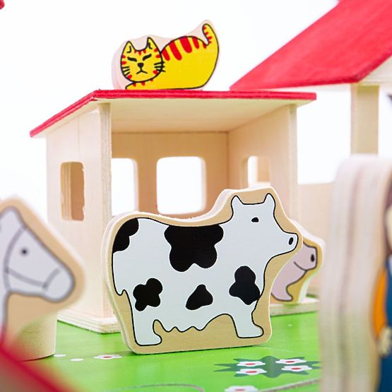 Bigjigs Toys Velika drvena farma