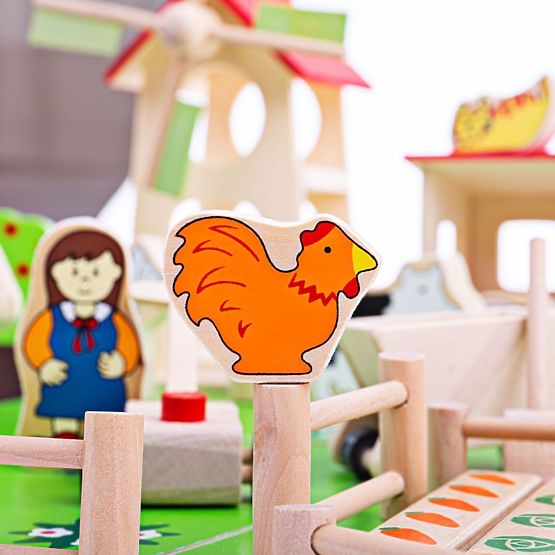 Bigjigs Toys Velika drvena farma
