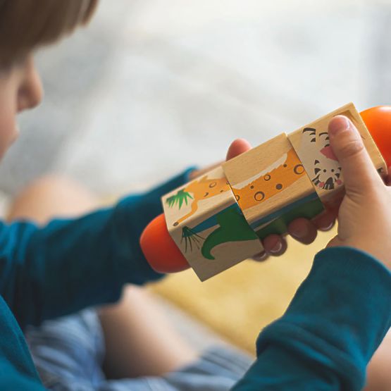 Bigjigs Toys Život u džungli s motornim koturaljkama