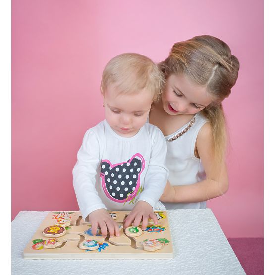 Bino Motorički labirint Pronađi glavu životinje