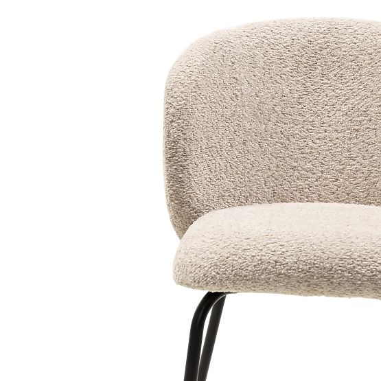 Blagovaonska stolica Larisa, bež/crne noge