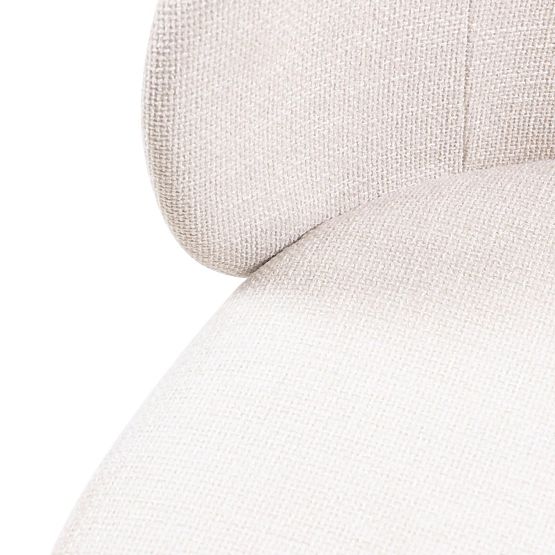 Blagovaonska stolica Larisa, svijetlo bež/crne noge