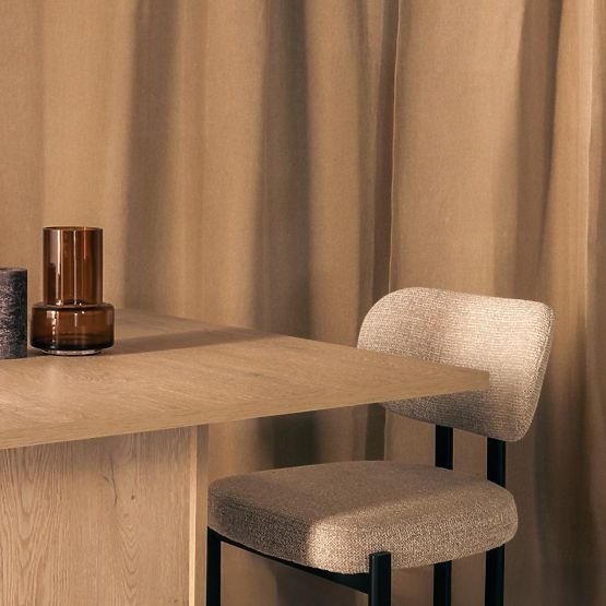 Blagovaonski stol Gasper 100 cm, kvadratni, Dub Cremona Torro