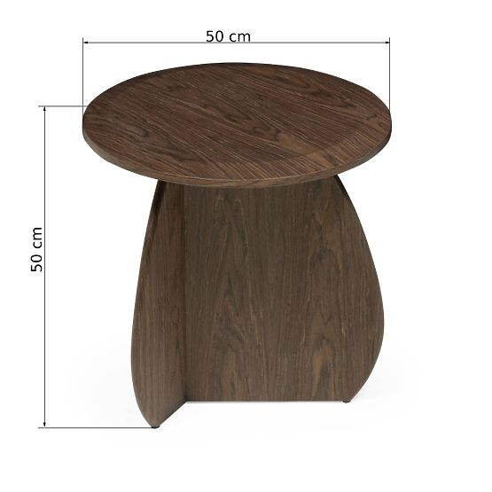 Bočni stolić Noku 50 cm, tamni orah