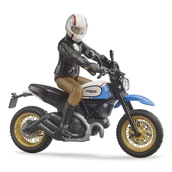 Bruder 63051 BWORLD Motocikl Scrambler Ducati Cafe Racer s vozačem