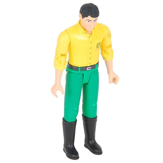 Bruder BWORLD figura John Deere žuta majica, zelene hlače