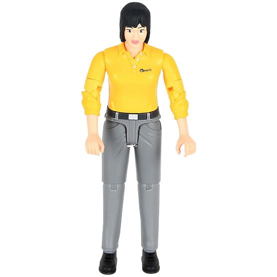 Bruder BWORLD figura žena žuta majica, sive hlače