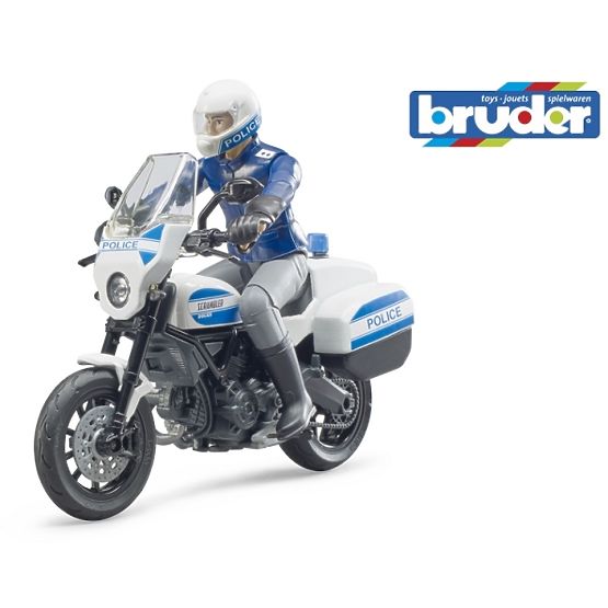 Bruder BWORLD policijski motocikl Ducati Scrambler s vozačem