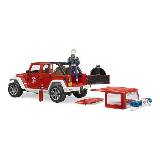 Bruder Crveni vatrogasni JEEP WRANGLER s figuricom i priborom