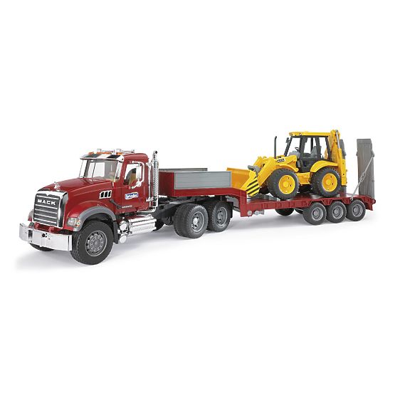 Bruder Kamion MACK Granit prikolica i traktor JCB