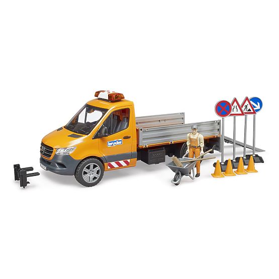 Bruder Kamion za održavanje cesta MB Sprinter s figuricom i dodacima