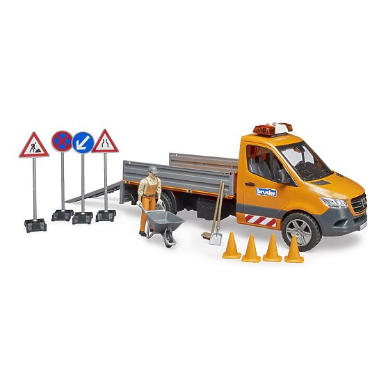 Bruder Kamion za održavanje cesta MB Sprinter s figuricom i dodacima