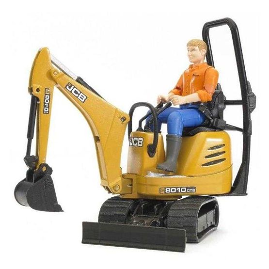 Bruder LAND ROVER + prikolica, mini bager JCB