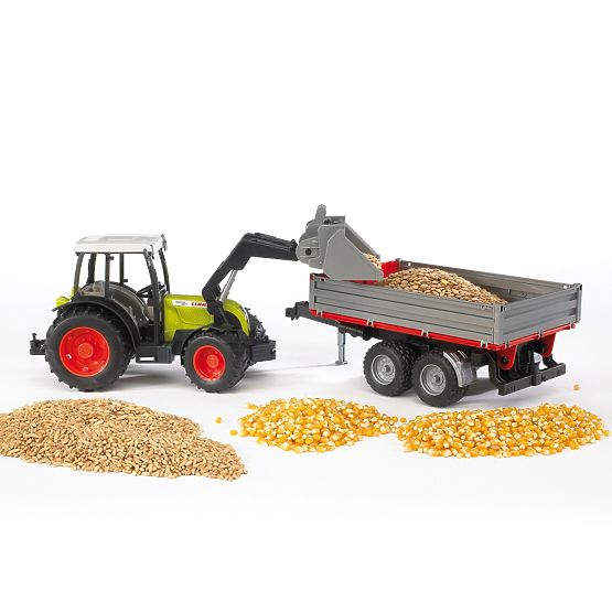 Bruder traktor CLAAS Nectis 267F s utovarivačem i prikolicom