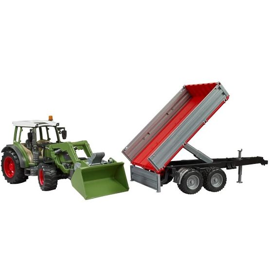 Bruder traktor Fendt Vario 211 s prednjim utovarivačem i kiperskom prikolicom