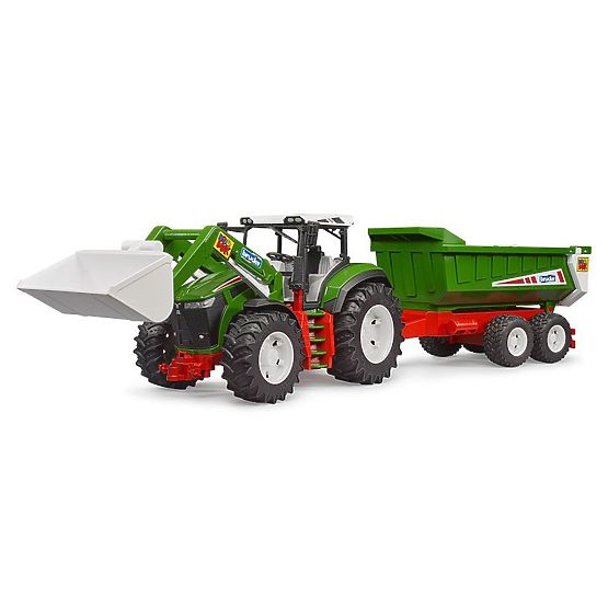 Bruder traktor ROADMAX s prednjim utovarivačem i prikolicom