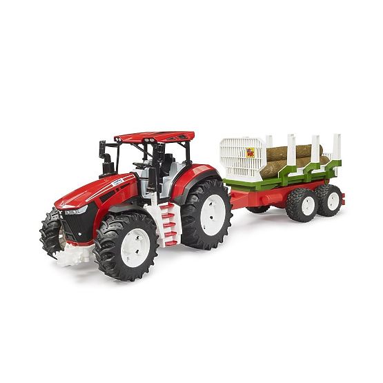 Bruder traktor ROADMAX s prikolicom za drva i trupcima