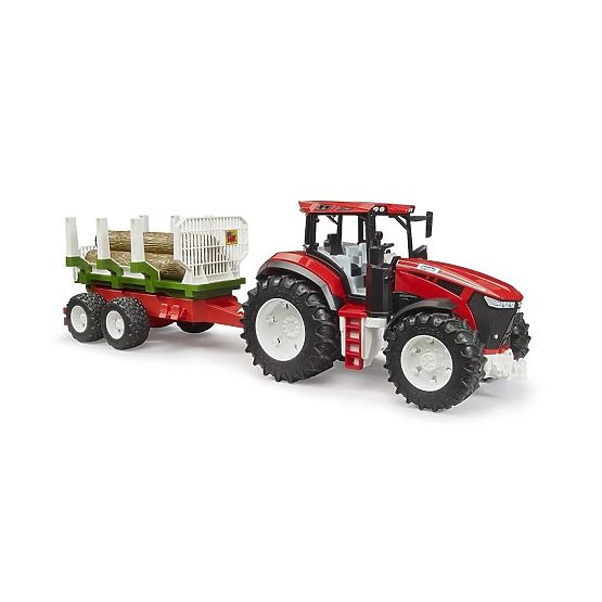 Bruder traktor ROADMAX s prikolicom za drva i trupcima