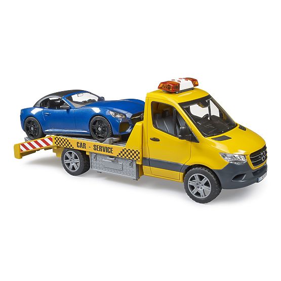 Bruder vučno vozilo MB Sprinter sa sportskim automobilom