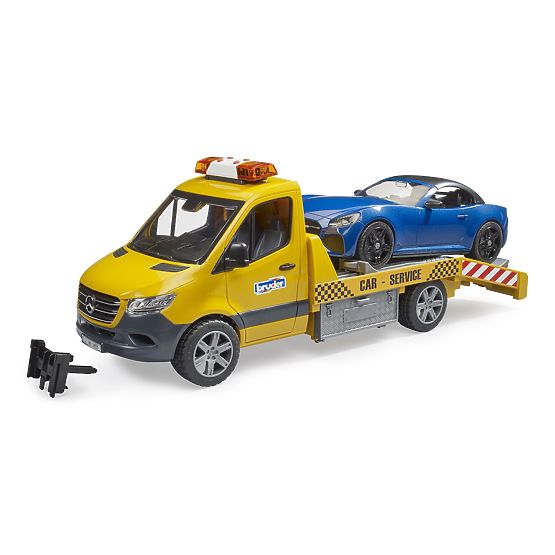 Bruder vučno vozilo MB Sprinter sa sportskim automobilom