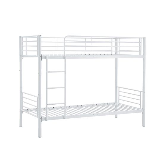 Metalni krevet na kat BUNKY 200x90 cm - bijeli
